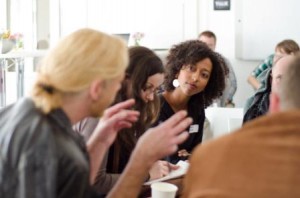 Am Rande gab es so manch spannende Diskussionen zwischen den Welten