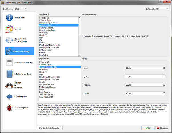 epub datei in pdf umwandeln online