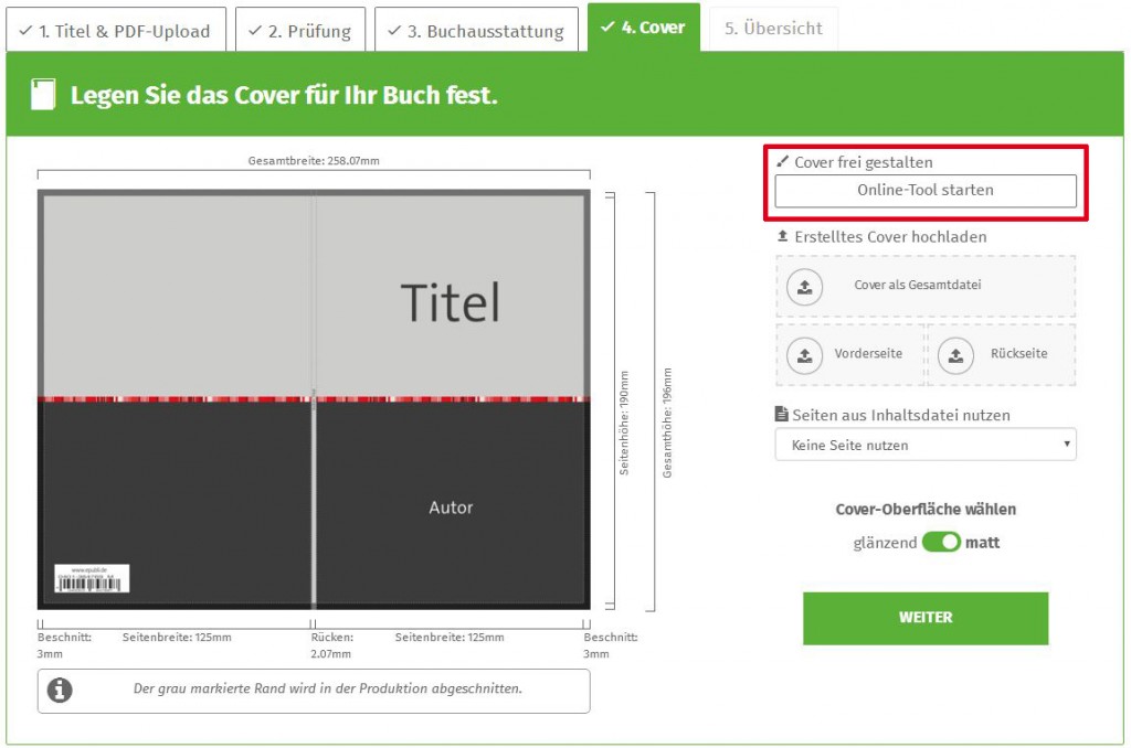Buchcover Online Selbst Gestalten Mit Dem Epubli Cover Designer
