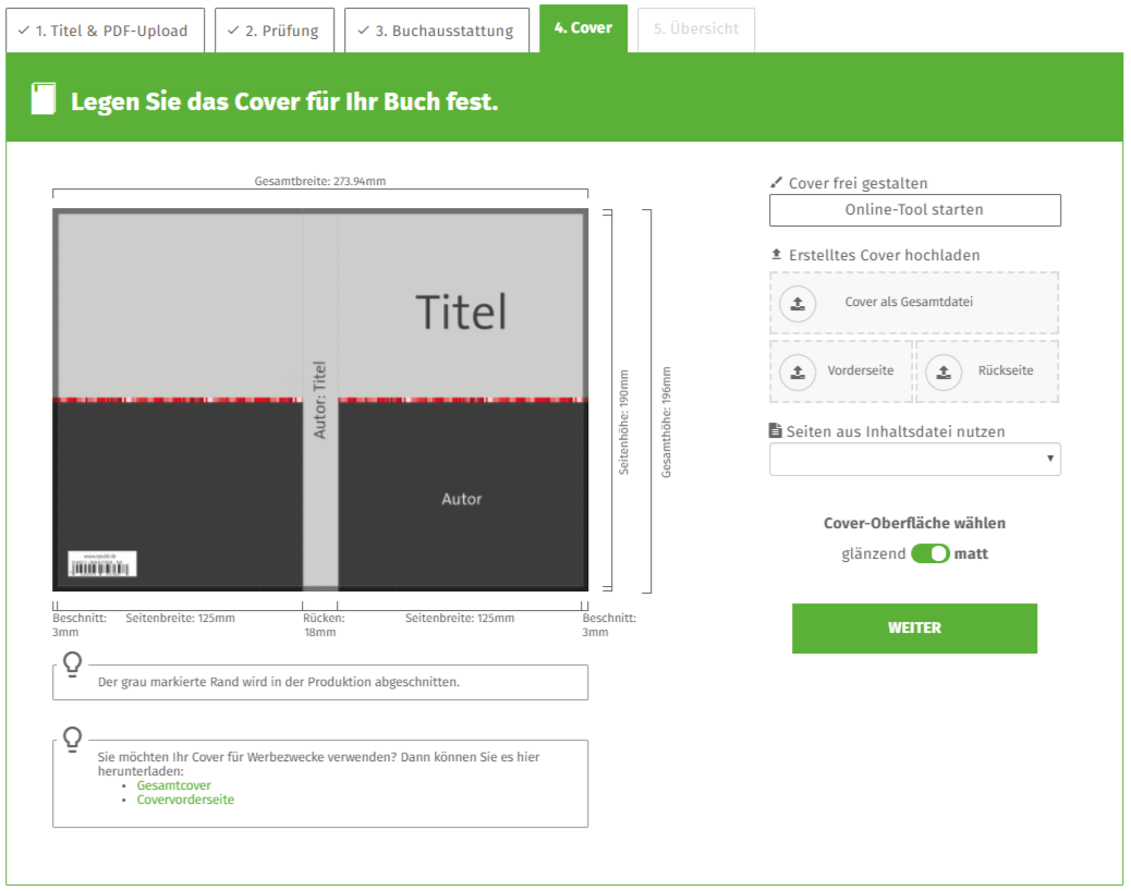 Epubli Cover Designer Hilfe Service Faq